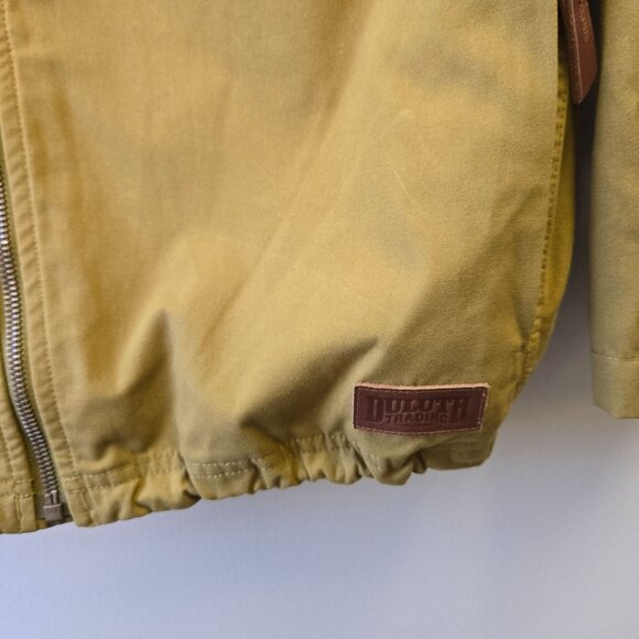 Duluth Trading Co. Mens Medium Gold Hooded Zip Jacket With Elastic Cuffs & Pocke - Picture 7 of 15